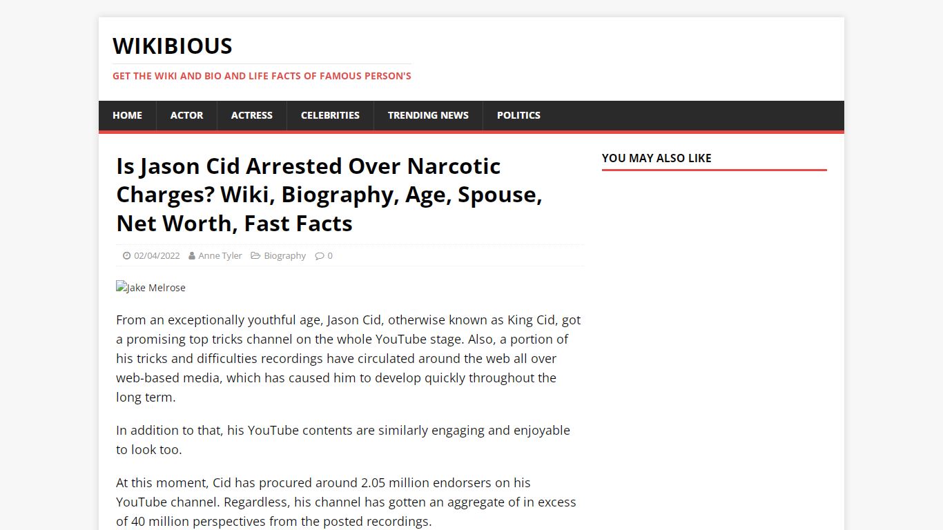 Is Jason Cid Arrested Over Narcotic Charges? Wiki, Biography, Age ...